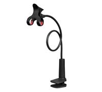 Gooseneck Phone Holder - Gooseneck Phone Holder, Bed Phone Holder, Adjustable Phone Stand, Mobile Phone Holder, Clamp Clip, Flexible Long Arm, Overhead Mount for Desk Headboard