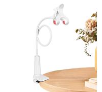Gooseneck Phone Holder - Lazy Phone Mount Bracket | Aluminum Adjustable Phone Stand | Cell Phone Mount Clamp Clip, Flexible Long Arm, Overhead Mount for Desk Headboard Bedside