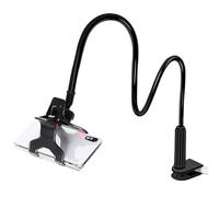 Gooseneck Phone Holder, Phonee Holder For Bed, Gooseneck Cell Phones Stand With Clamp Mount, Ceell Phonee Clamp Clip For Desk, Cell Phone Mount Clamps Clip, Flexible Long Arm, Overhead Mounts For Desk