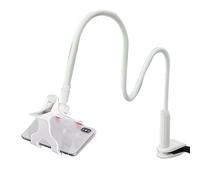 Gooseneck Phone Stand - Adjustable Bed Holder, Flexible Long Arm, Support for Mobile Devices | Adjustable Pleasure Ergonomic Desk Bed Headboard Phone Mount for Comfortable In-Bed Display