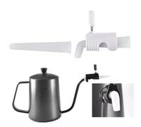Gooseneck Pour Over Coffee Kettle Flowings Control Valve,90° Adjustable Drip Regulator with Silicone Spout,Narrow Spout Nozzle, Precision Water Pouring for Manual Brewing,for Coffee for Makers(White