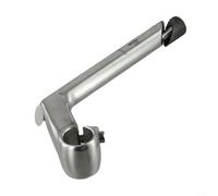 Gooseneck Shape Bike Stem, Aluminum Alloy Construction, 80mm Forward Extension, 180mm Center Length for 22 2mm/25 4mm Fork Compatibility (80x25.4x22.2x180 S)