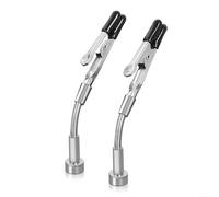 Gooseneck Soldering Helping Hands Set With 2PCS Or 4PCS Stainless Steel Clamps For Electronics Prototyping And Small Part Fixturing(2PCS)
