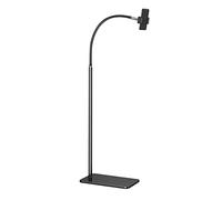 Gooseneck Tablet Stand ， 360 Swivel Stronger Gooseneck Floor Phone Stand,Suitable for Devices Less Than 6.5Inch(Black)