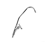 Gooseneck Water Purifier Faucet for Kitchen Reverse Osmosis Systems Featuring Full Copper Valve Body and Stainless Steel Tube (2-fen)