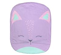 GooseWaddle Super Soft, Padded Stroller Blanket, Whimsical Double Sided Play Mat, Portable Changing Station, 100% Polyester Baby Blankie - 30"x36" (Purple, Kitty)