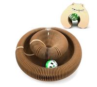 Goosheep 1Pack Magic Organ Cat Scratcher Toy,Accordion Design with Strong Magnet,Space Saving Cardboard Scratching Pad for Indoor Cats