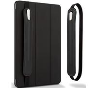Goospery Pencil Holder Compatible with Apple Pencil (1st & 2nd Generation) Sling Sleeve PU Leather Pouch Case Pocket Accessories Elastic Band Fit iPad 8th 7th Mini 5th/Notebook/Tablets - Black
