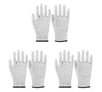 GOOTHDY 3 Pair Cut-Resistant Safe Gloves Stage 5 Cut Proof Protections for Kitchen Outdoor Use Gardening Gloves