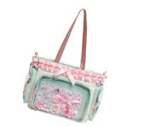 GOOTHDY Modern Clear Unisex Crossbody Bag with Large Compartment Elegant for Work Travel Costuming Incidents PU Crossbody Bag
