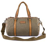 Gootium Canvas Duffel Bag - Classic Duffle Weekender Travel Gym Tote, 28L, Army Green