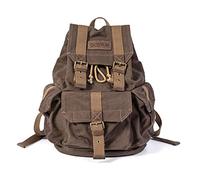 Gootium Classic High-Density Thick Canvas Backpack Rucksack, Tiramisu, Small