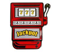 Gootium Jackpot Slot Machine Enamel Pin - Vintage Cute Fun Lapel Lucky Brooch for Backpacks, Hats, and Clothes - Spin to Win