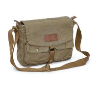 Gootium Vintage Canvas Messenger Bag Men’s Crossbody Bag, Army Green