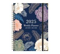Goowafur 2025 Agenda Book - A5 Coil Diary Planner - Coil Design Note And To Do Organization Daily Tasks And Goal Setting For Productivity Simple Layout Home School
