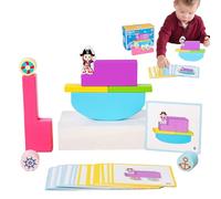 Goowafur Building Blocks for Kids | Wooden Sensory Matching Blocks Game | Sensory Preschool Fine Motor Training Toy for Teens Girls Boys Parent