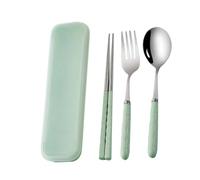 Goowafur Camping Utensils, Stainless Steel Flatware Kitchen Accessories, Camping Flatware Sets, for Home Wedding Picnic Dorm College Travel Daycare Road Trip Children