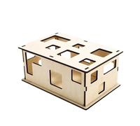 Goowafur Cat Treat Puzzle | Detachable Multi- Peek And Toy Box - Interactive Enrichment, Scratching Board, Boredom Relief, Stimulates Indoor Cats Exploring Desire