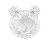 Goowafur Costume Hat For Cats,Adjustable Cat Hat With Bear Ears | Cute Plush Pet Hat, Cat Headgear, Soft Small Dog Hat, Pet Products, Pet Halloween Costume For Cats & Small Dogs