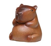 Goowafur Cute Tea Pet - Capybara-Shaped Statue - Purple Clay Tea Pet, Handmade Capybara Statue Ornaments, Animal Tea Figurine, Sculpture Crafts Chinese Tea Set, Decors Art
