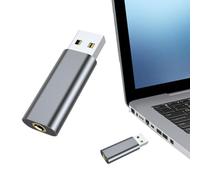Goowafur External Sound Card | 3.5mm External Sound Card for Laptop Plug and,USB Headset Adapter, Driver USB Audio for Game, League of Legend, Headset