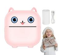 Goowafur Sticker Printer | Thermal Printer with Paper - Inkless Label Maker Machine Pocket Size for Pictures Photos Journals Notes Study Graphics Anatomical Diagrams