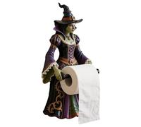 Goowafur Toilet Roll Holder Wall Mounted | Witch Tissue Hanger Wall Mounted - Tissue Organizer Storage Accessories Figurine Decoration for Rv Halloween Restroom Shower Men Women