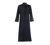 Gooyeh Halloween Costume Men Medieval Costume Priest Uniform for Adults Men Anime Cosplay Halloween Church Robe Black for Cosplay Fancy Dress