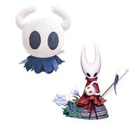 Gooyeh Hornet-can Figure Anime Plush Game Hollow Silksong Soft Figure 10cm Furry Pendant and PVC Model Home Desktop Ornament Gift 2PCS