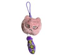 Gooyeh Killer Queen Keychain Figure Cute Anime Killer Queen Stuffed Figure Furry Pillow Bag Pendant Decoration Birthday Gifts for Fans 15CM