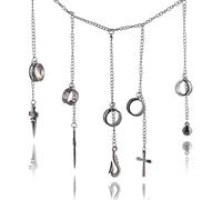 Gooyeh Kurapika Cosplay Anime Kurapika Judgement Chains Necklace Full-five Fingers Rings Fashion Halloween Jewelry Accessories