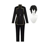 Gooyeh Lelouch Vie Britannia Cosplay Costume for Men Anime Lulu Role Play Uniform Outfit Complete Set for Halloween Carnival Party Fancy