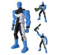 Gooyeh Mauler Twins Figure Anime 3D Printed Movable Joints Super Action Figure Standing Pose Mauler Twins PVC Model Desktop Decoration 14cm