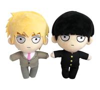 Gooyeh Mob Plush Reigen Arataka Soft Figure Sofa Bedroom Cushion 20cm Home Car Decoration Colletible Birthday Gifts for Fans 2PCS