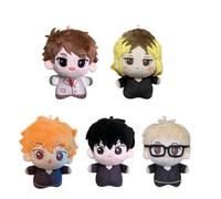 Gooyeh Shoyo Hinata Plush Figure Anime Tobio Kageyama Soft Figure Stuffed PP Cotton Throw Pillow Keychain Furry Bag Decoration Collection Gift 5PCS