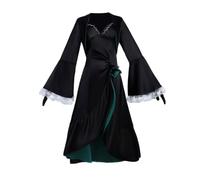 Gooyeh Sunaōkami Shiroko Cosplay Costume Dark Gothic Gown Full Set | Anime Game Character Role Play Outfit for Women, Halloween Carnival Party Fancy Dress