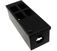 GOP/POD Metal Box with Vertical Cut-Outs for 4 x 6C Outlets and 25mm Cable Entry