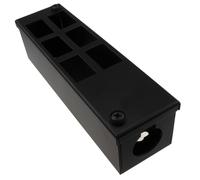 GOP/POD Metal Box with Vertical Cut-Outs for 6 x 6C Outlets and 25mm Cable Entry