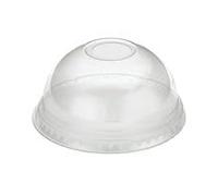 GOPAK DOMED LID WITH HOLE RPET 12OZ PK1000
