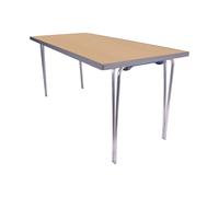 Gopak Premier Folding Table, 138wx25dx70h (cm), Oak