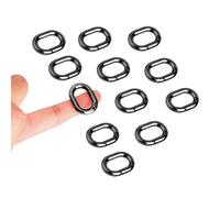 Gopal 12Pcs Small Carabiner Clip: 1.15in Tiny Oval Clasp Carabiners - Spring O Ring Hook Chain Connector - Zinc Alloy Mini Purse Keychain Clips Replacement, Multi-use for Bag Dog Tag Paracord Lanyard