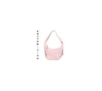 GoPaw Nylon Crescent Bag for Women, Nylon Half Moon Bag Women Crossbody Bags with Adjustable Strap Dumpling Sling Crossbody Bags for Daily Use (Flesh Pink)