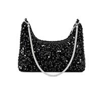 GoPaw Women's Glitter Evening Bag Sequin Bag Shoulder Bags | Women's Clutch Glitter Sequins for Date Prom Dinner Party