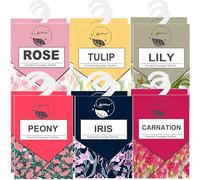 GOPERFUMME Wardrobe Perfumes, Potpourri Sachet, Floral Scent, 12pcs Car Freshener & Deodorant for Wardrobe, Drawers, Cabinets, Shoe Rack