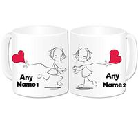 GOPERSONALISED Lesbian Gifts for Women Couples - Personalised LGBT Lesbian Gay Pride Novelty Tea Coffee Mug Cup - Gifts for Lesbian Friend Girlfriend Wife (Standard 11oz)