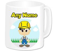 GOPERSONALISED Personalised Gifts for Men - Architect Engineer Builder Mug Cup - Novelty Birthday Christmas Building Construction Road Site Worker Dad Husband Uncle Grandad (Oriental Male)