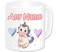 GOPERSONALISED Personalised Gifts - Unicorn Mug Cup with Name - Novelty Rainbow Birthday Christmas Gifts for Kids Girls Women (Design 3)