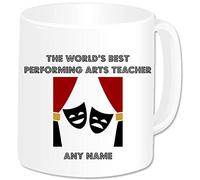 GOPERSONALISED Teacher Gifts - Personalised Performing Arts Drama Teacher Mug - Thank You Teacher Gifts, Teacher Appreciation, Retirement End of School Year Gifts for Teacher