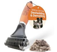GoPets Dematting Comb with 2 Sided Professional Grooming Rake for Cats & Dogs