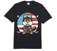 Gopher Hunting Patriotic Camouflage Gopher Comfort Colors Adult Heavyweight T-Shirt